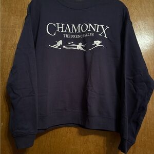 Navy Blue Chamonix sweatshirt